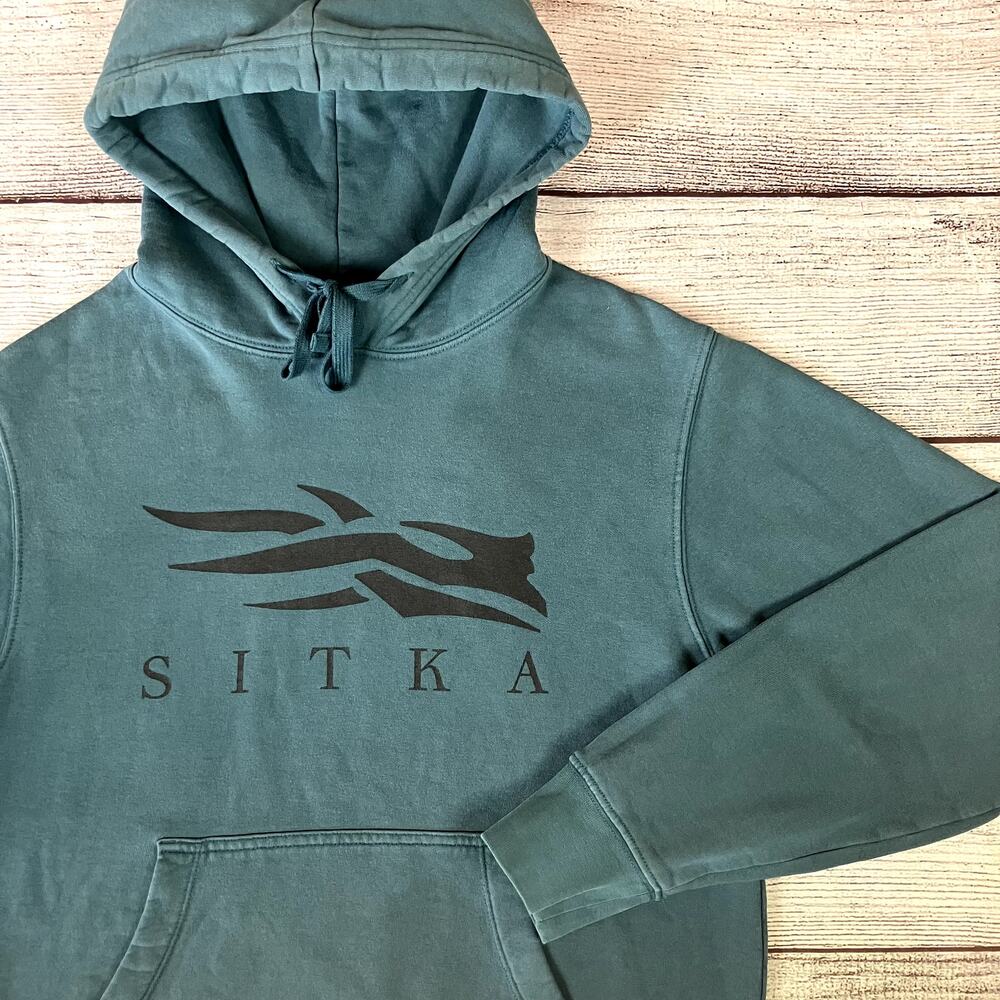 Sitka Gear Icon Logo Dark Teal Hoodie